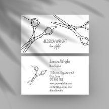 Haare Stylistische Schere Chic Modern Simple Line