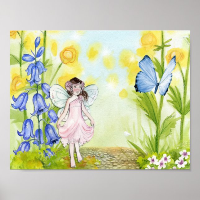 Haare und Schmetterlinge Poster (Vorne)