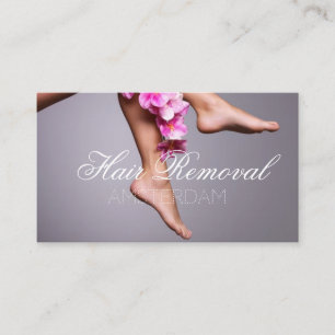 Haarentfernung Klinik Rose Gold Marmor Visitenkarte