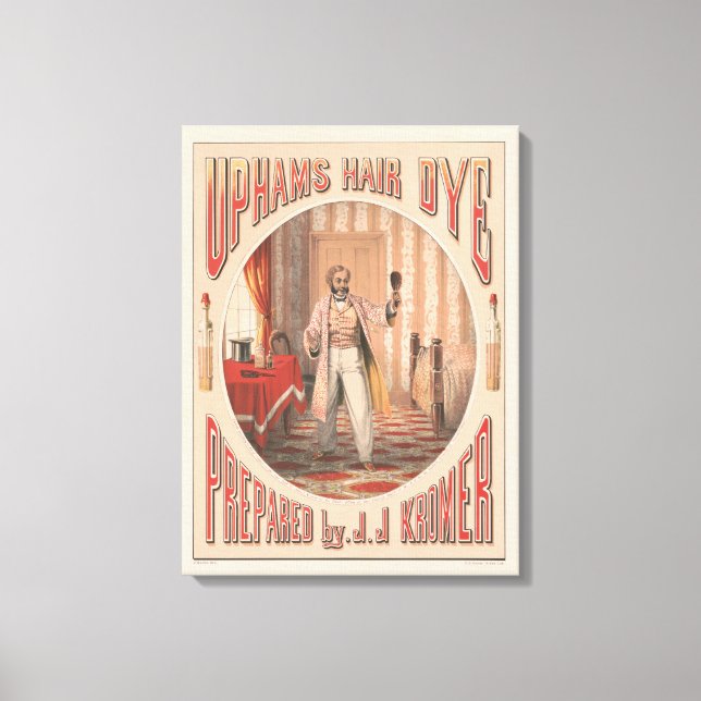 Haarfärbemittel, Circa 1864 Leinwanddruck (Vorderseite)