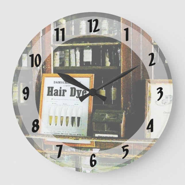 Haarfärbung Große Wanduhr (Vorderseite)