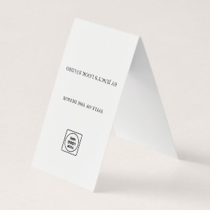 Haargummi-Displayhalter-Logo-Social-Media-Schild Visitenkarten