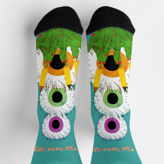 Haarige Augen Socken (Oben)