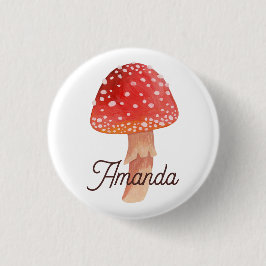 Haariroter Pilz. Holz fliegt agarisch. Amanita Button