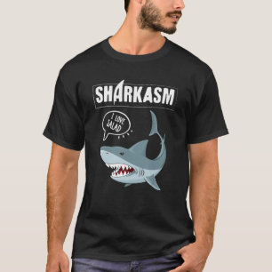 Haarkasmus Sarcasm und Hai vegetarische T-Shirt