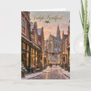 Haarlem Winterstraat Frohe Weihnachten