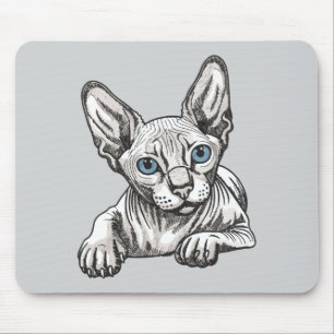 Haarlose Sphynx-Katze  Mousepad