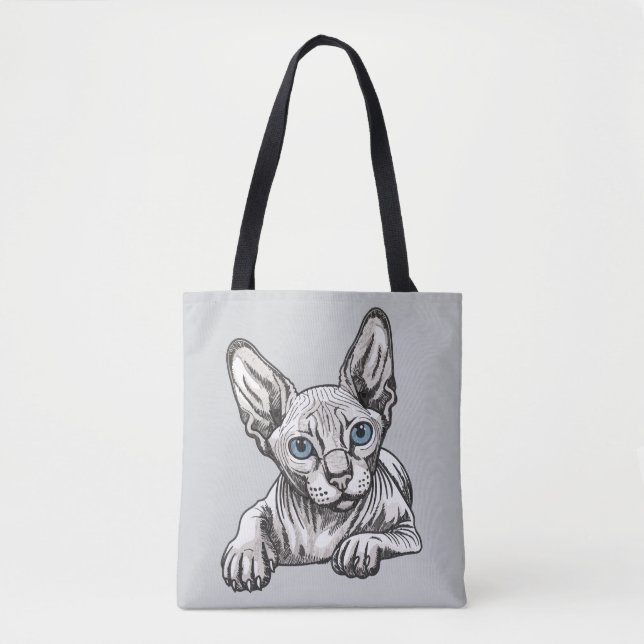 Haarlose Sphynx-Katze  Tasche (Vorderseite)