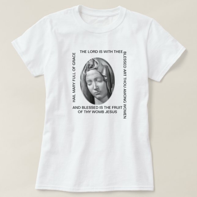 HAARMARIA VOLL VON GRACE IST DER HERR MIT DU... T-Shirt (Design vorne)