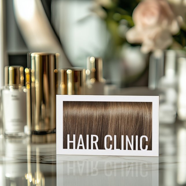 Haarpflege Shiny & Silky Brown Haare Trendy Visitenkarte (Perfect for business)