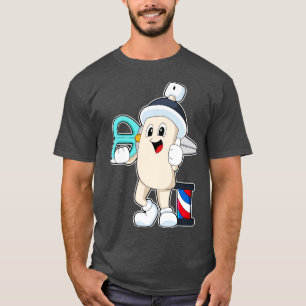 Haarspray als Friseur mit Schere T-Shirt