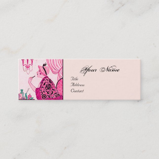 HAARSTYLIST,FASHION SCHÖNHEIT SALON MACHEN AUS KÜN MINI VISITENKARTE (Vorderseite)