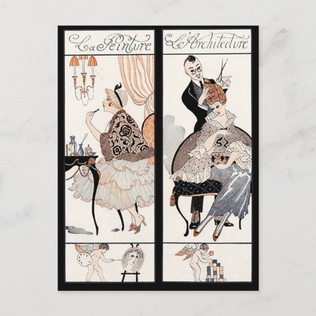 HAARSTYLIST,FASHION SCHÖNHEIT SALON MACHEN AUS KÜN POSTKARTE (Vorderseite)