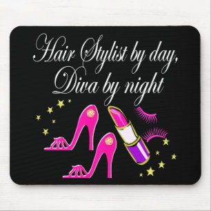 HAARSTYLISTE NACH TAG DIVA NACH NACHT MOUSEPAD