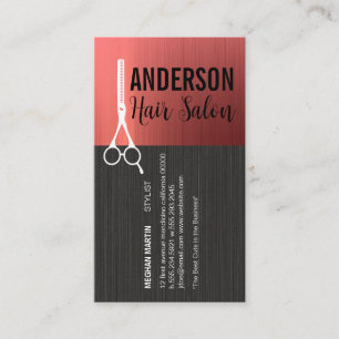 Haarstylistische Schere   Womens Beauty Visitenkarte