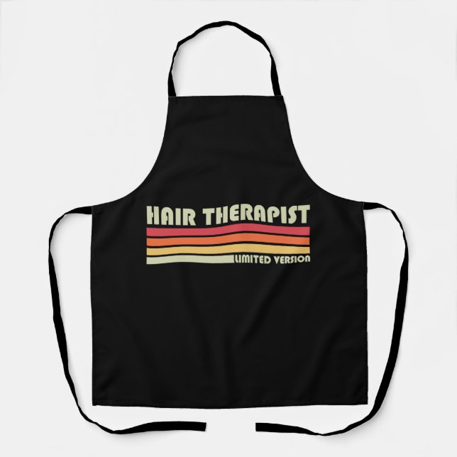 Haartherapeut Haar Stylist Retro Hairder Schürze (Vorderseite)