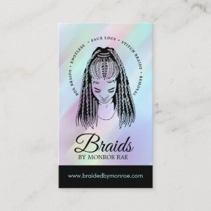 Haartrader - Braide - Hirngewächse - Stylist - Sal Visitenkarte