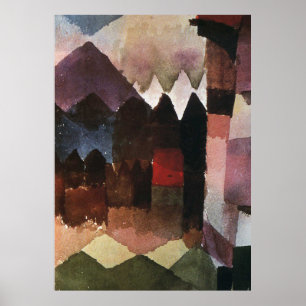 Haartrockner im Garten des Marc von Paul Klee (191 Poster