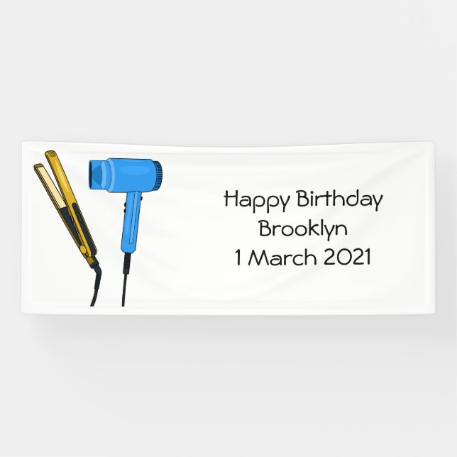 Haartrockner und Haarstreuer Banner (Horizontal)