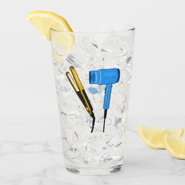 Haartrockner und Haarstreuer Glas (Vorderseite Ice)