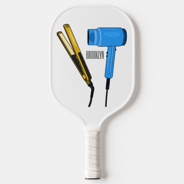Haartrockner und Haarstreuer Pickleball Schläger (Vorderseite)