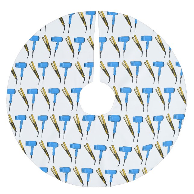 Haartrockner und Haarstreuer Polyester Weihnachtsbaumdecke (Vorderseite)