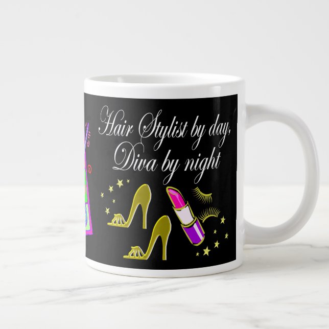 HAARTROCKNER UND HAARSTYLIST PERSONALISIERT Jumbo-Tasse (Rechts)