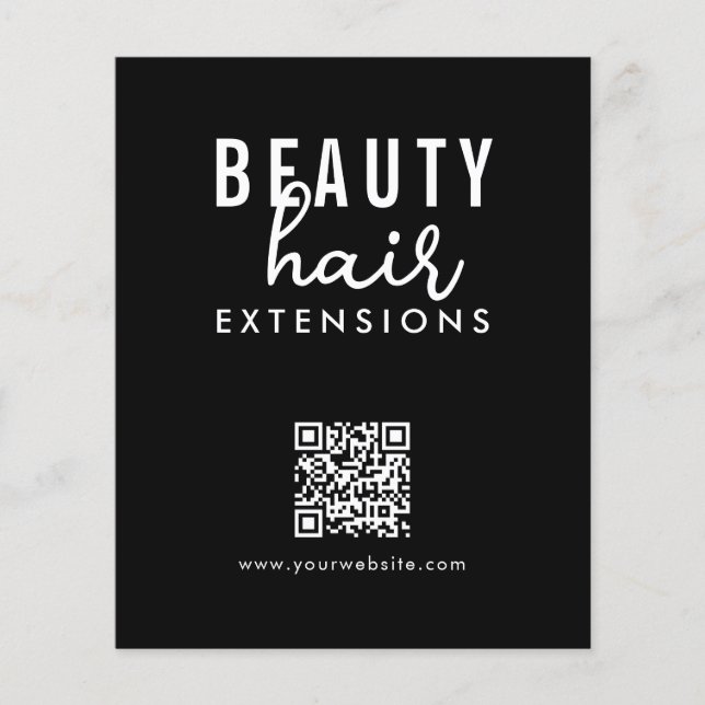 Haarverlängerungen  Perücken-Bestellformular Haar- Flyer (Vorne)