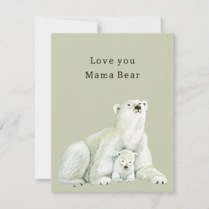 Hab dich lieb, Mama Bär  Mitteilungskarte