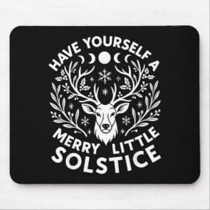 Hab dir ein fröhliches kleines Sonnenwend-Weihnach Mousepad