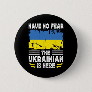 Hab keine Angst der Ukrainer ist hier Ukraine-Flag Button