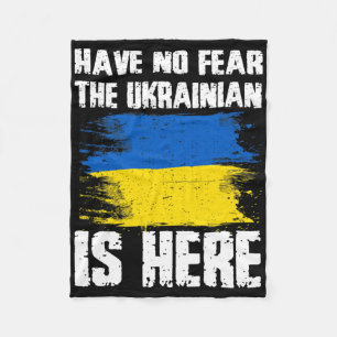Hab Keine Angst Der Ukrainer Ist Hier Ukraine-Flag Fleecedecke
