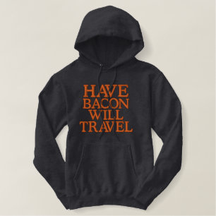Habacon Will Travel Bestickter Hoodie