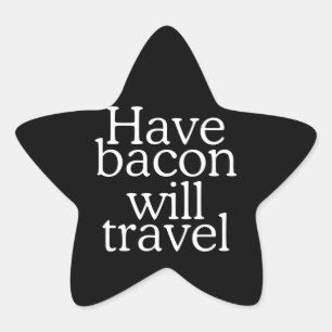 Habacon Will Travel Stern-Aufkleber