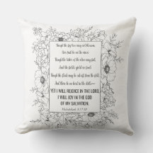 Habakkuk 3:17-18 Bibel Verse Blumenstrauch Art