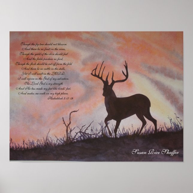 Habakkuk 3:17-19, Poster (Vorne)