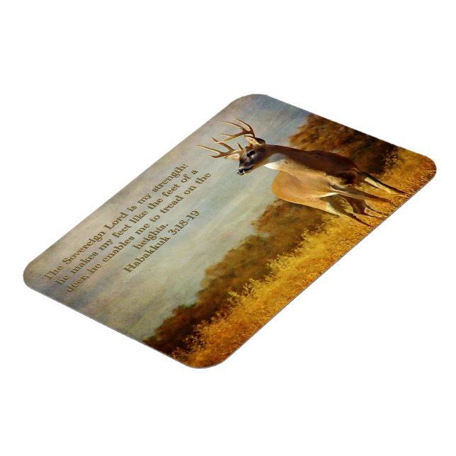 Habakkuk 3:18 Inspirational Magnet (Linke Seite)