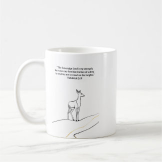 Habakuk 3:19 Christlicher Becher | Glaubensgeschen Kaffeetasse
