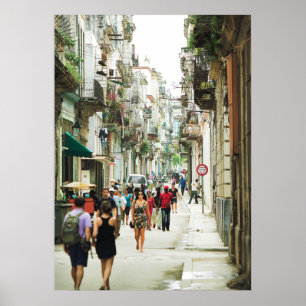 Habana Vieja 20" x 28" affiche (brillante)