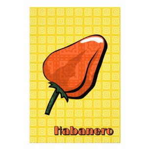 Habanero Chili Pepper Art Print Fotodruck