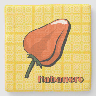 Habanero Chili-Schalen-Untersetzer Steinuntersetzer