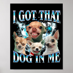 Habe diesen Hund drin Lustiger Hund Chihuahua Lieb Poster