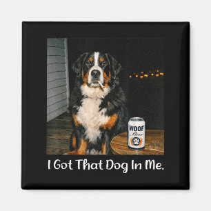 Habe diesen Hund in lustigem Bernersennen-Hund-Mem Magnet