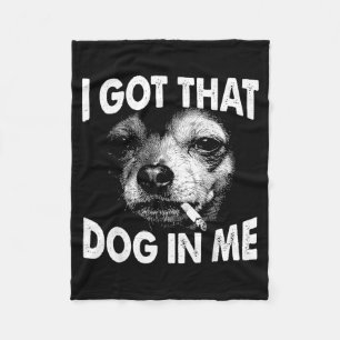 Habe diesen Hund in Lustiger Hund Chihuahua Liebha Fleecedecke