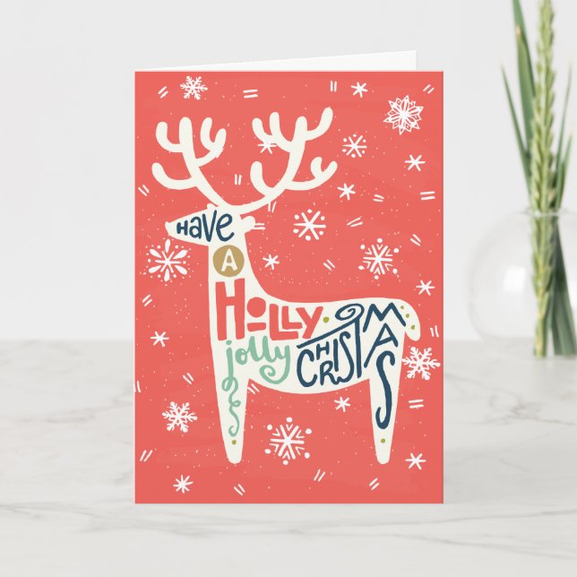 Habe ein Holly Jolly Weihnachten (Vorderseite)