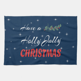 Habe ein Holly Jolly Weihnachten Geschirrtuch