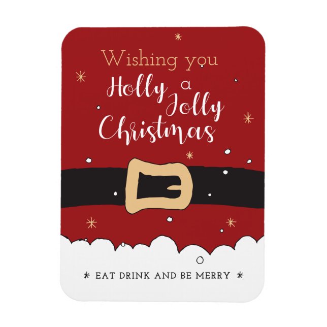 Habe ein Holly Jolly Weihnachten Magnet (Vertikal)