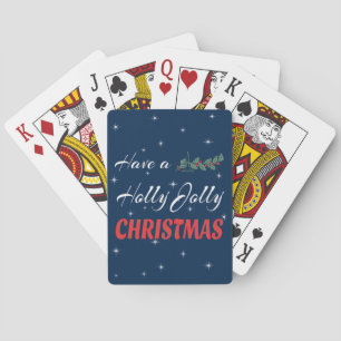 Habe ein Holly Jolly Weihnachten Spielkarten