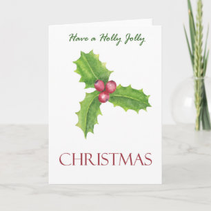 Habe ein Holly Jolly Weihnachten   Weihnachtskarte