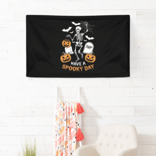 Habe ein unheilvolles Halloween-Hexengeschenk-Skel Banner